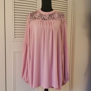 Pink pheasant sweater